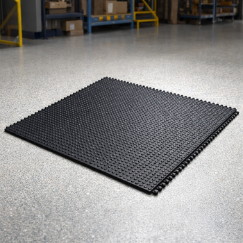 Heavy Duty Interlocking Rubber Mat – 91 cm x 91 cm – Anti-Fatigue – Industrial Use