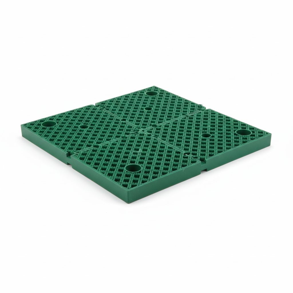 Premium PVC Anti-Slip Matting Tile - Green - Professional Studio Photo