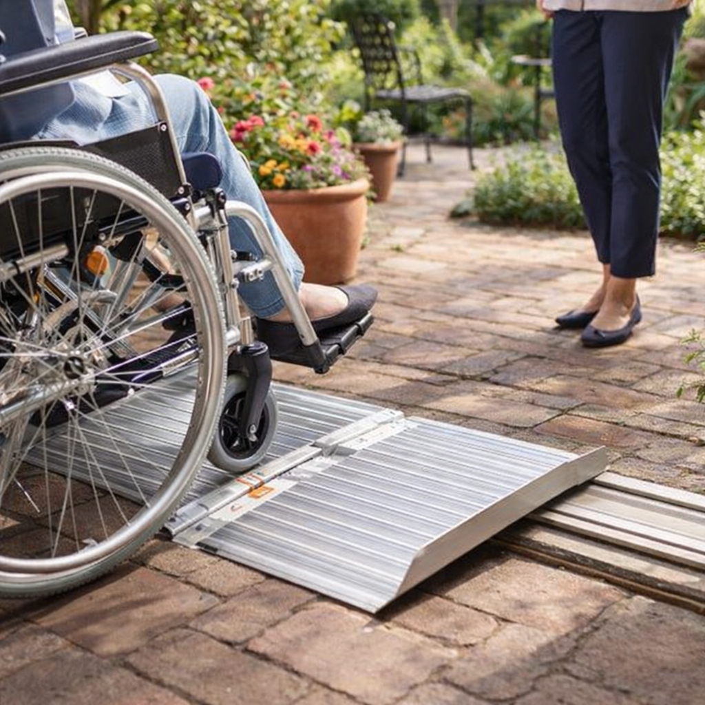 Folding Wheelchair Ramp – 3ft – Aluminium – Mobility Aid