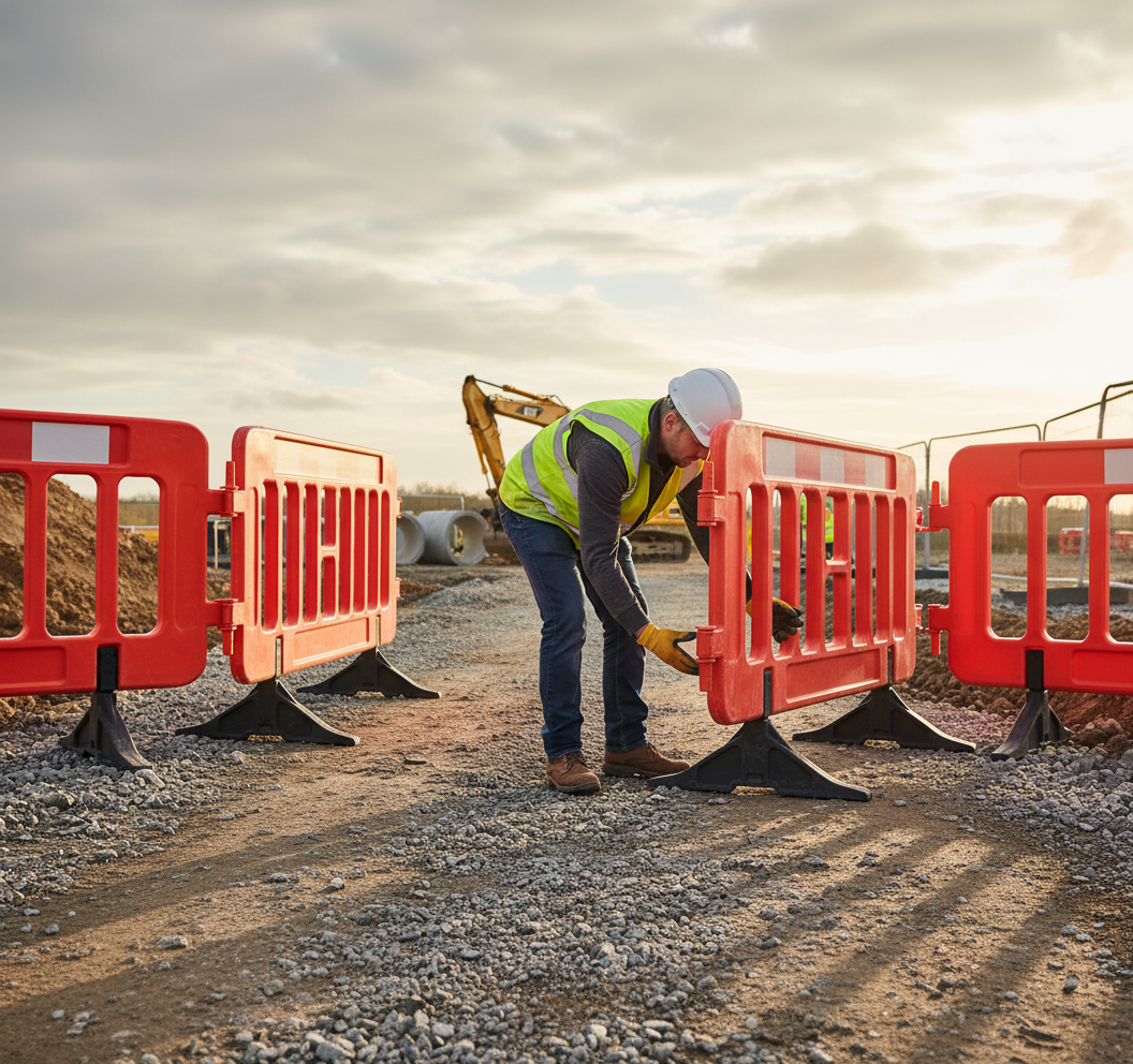 Premium Spare Foot for Plastic Guard Barriers - Durable and Reliable Support Component