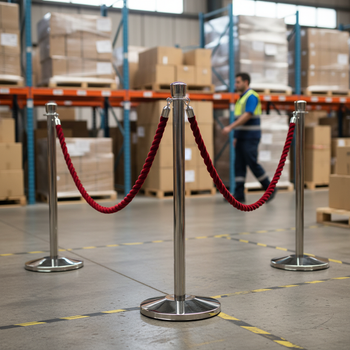 Premium Stanchion with Rope Loop - Stylish and Affordable Barrier Solution for Crowd Control
