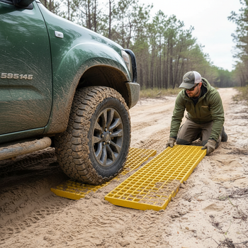 Premium GRP Waffle Boards for Vehicle Recovery - Heavy Duty Sand Ladders 996x310mm