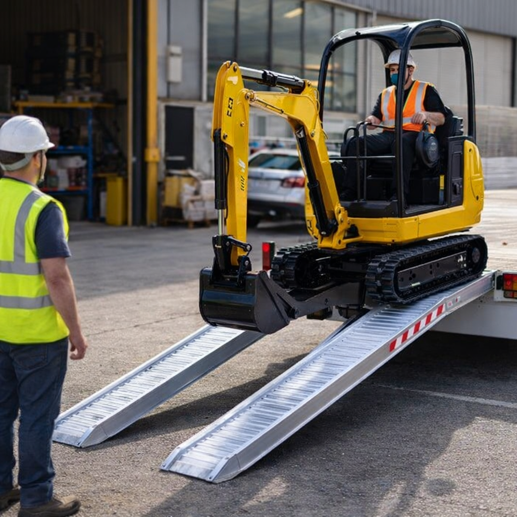 Aluminium Loading Ramps – 3000x300mm – 2330kg Capacity – Vehicle & Machinery Loading