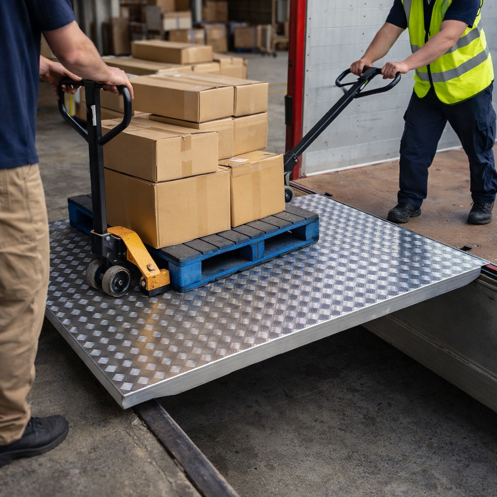 Removable Loading Bridge – 1000mm x 1250mm – 610kg Capacity – Pallet Trucks