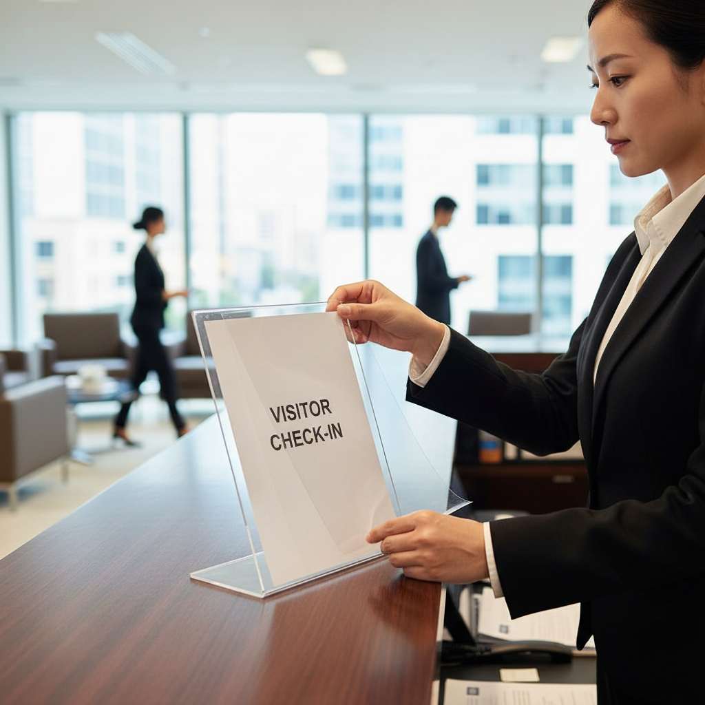 Premium A4 Acrylic Sheet for Sign Holders - Durable and Versatile Insert Panel 29.5cm x 21cm