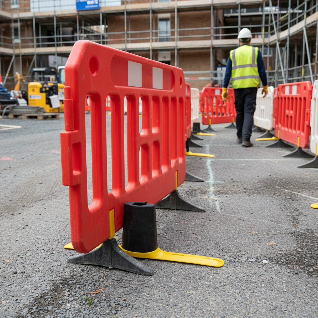 Premium Extra Foot for Barrier - High Density Polyethylene Construction with Recycled PVC Core for Stability and Rigidity | B
