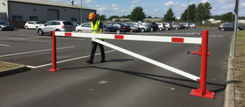 Professional Heavy Duty Swing Barrier with Pin-Lock System and Reinforced Pull Rope for Secure Access Control