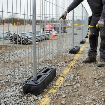 Premium Heavy Duty Fence Feet for Temporary Fencing - Durable and Easy to Maneuver with 100% Recycled PVC Design