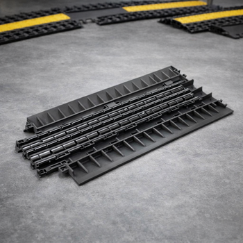 Compact Channel Base – 22mm x 21mm – 5 Channels – Cable Protectors