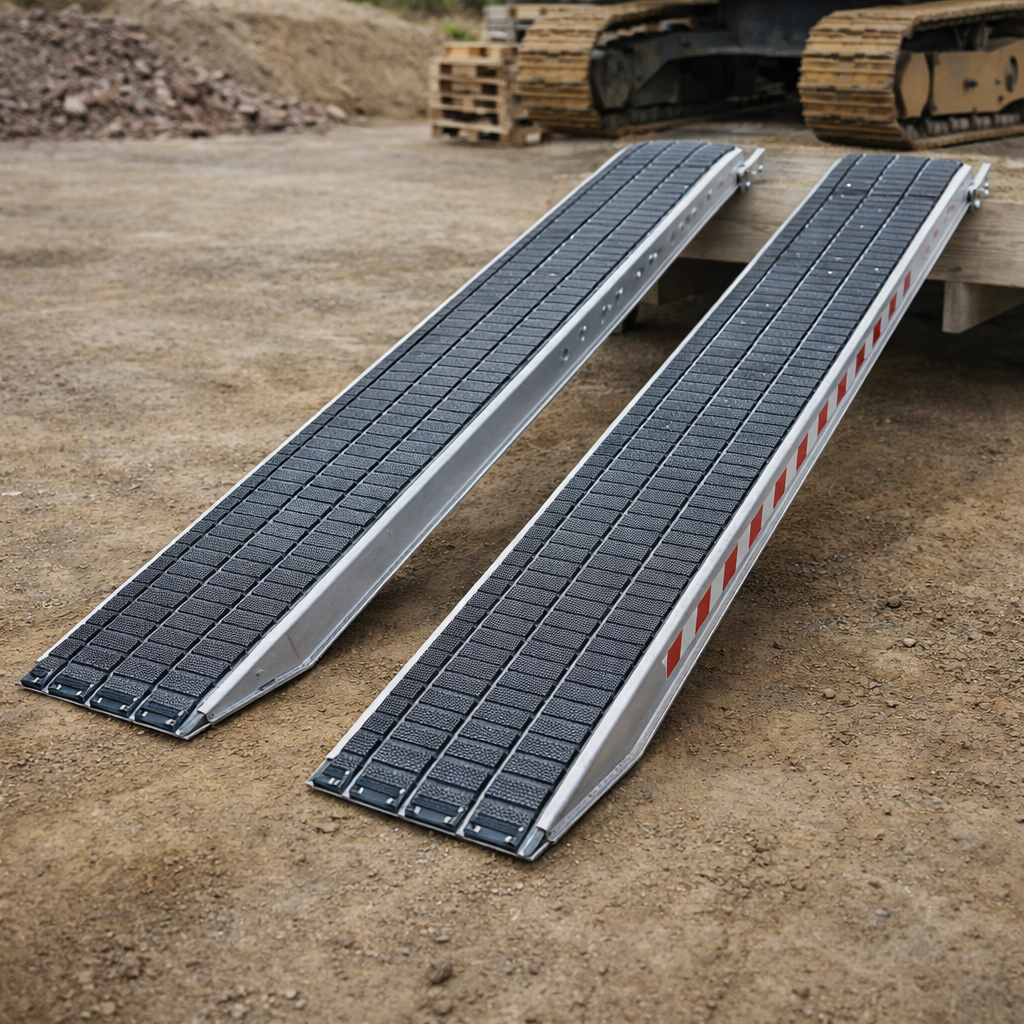 Heavy Duty Steel Track Ramps – 3000mm x 480mm – 17,500kg Capacity – Industrial Use