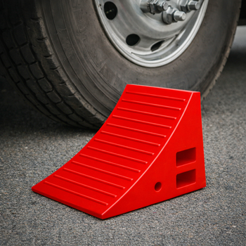 Wheel Chock – 19cm W x 17cm H x 24cm L – Heavy Duty – Vehicle Safety