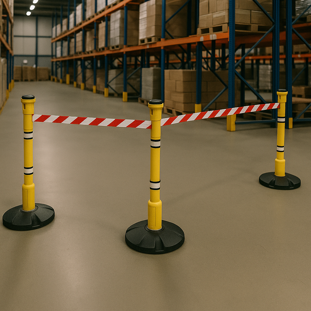 BarrierPlus® 27m Retractable Safety Barrier Kit 2