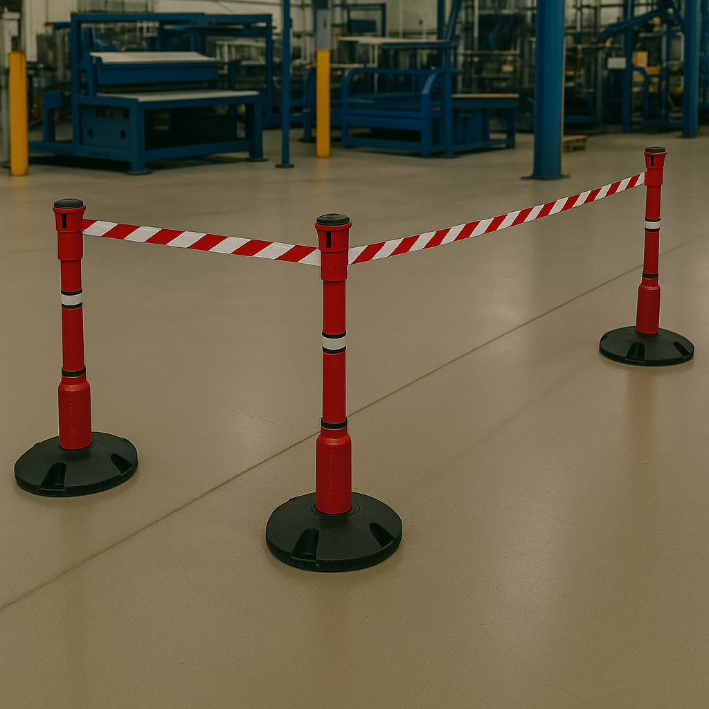BarrierPlus® 27m Retractable Safety Barrier Kit 3
