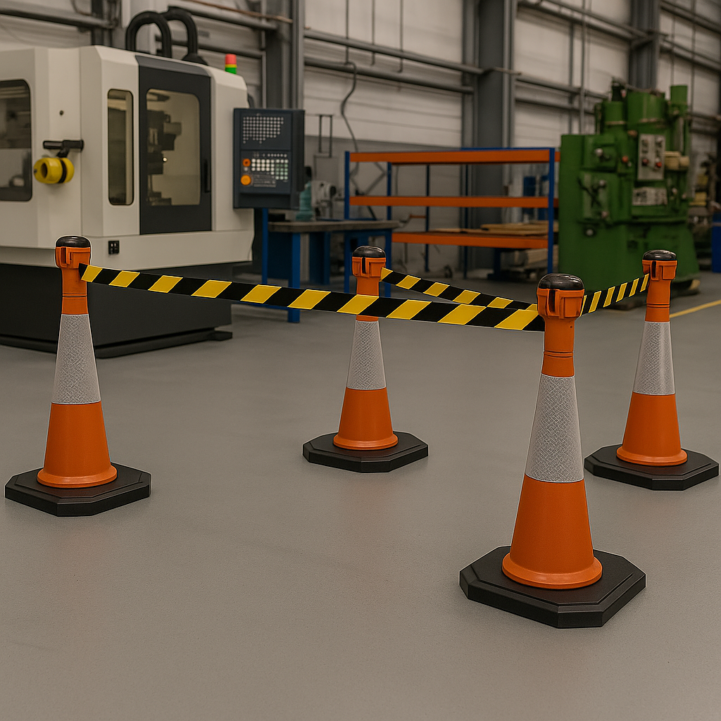 BarrierPlus® 27m Retractable Safety Barrier Kit 4