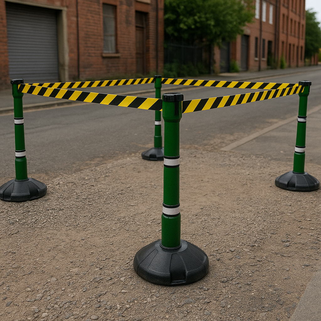 BarrierPlus 36m Premium Retractable Safety Barrier Kit (KIT05) 3