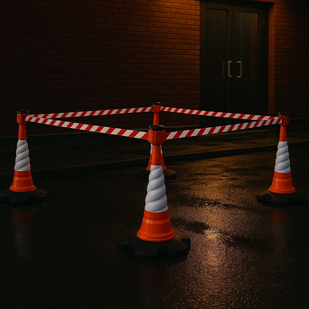 BarrierPlus™ 36m Retractable Cone Topper Safety Kit 2