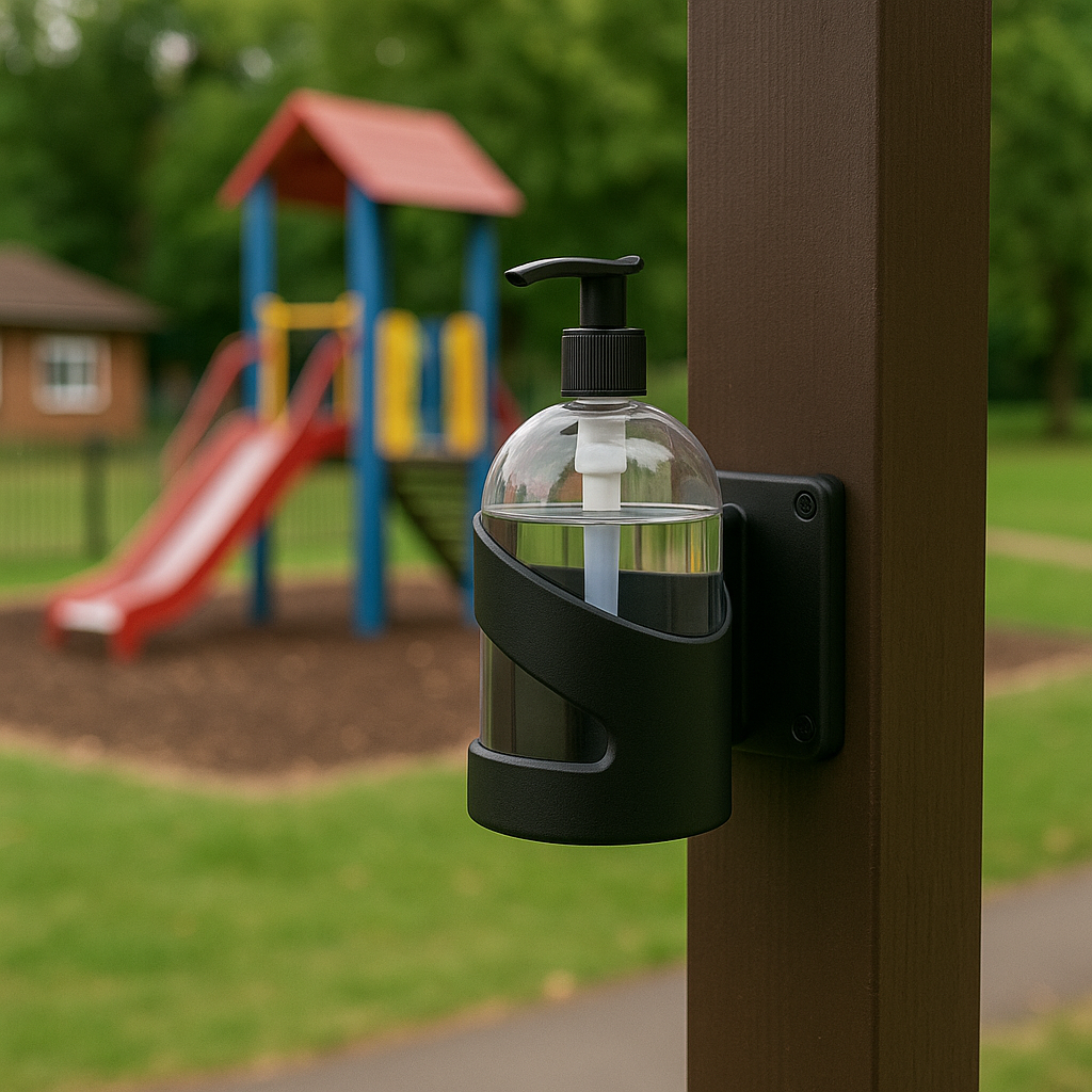 BarrierPlus® Universal Sanitiser Bracket 3