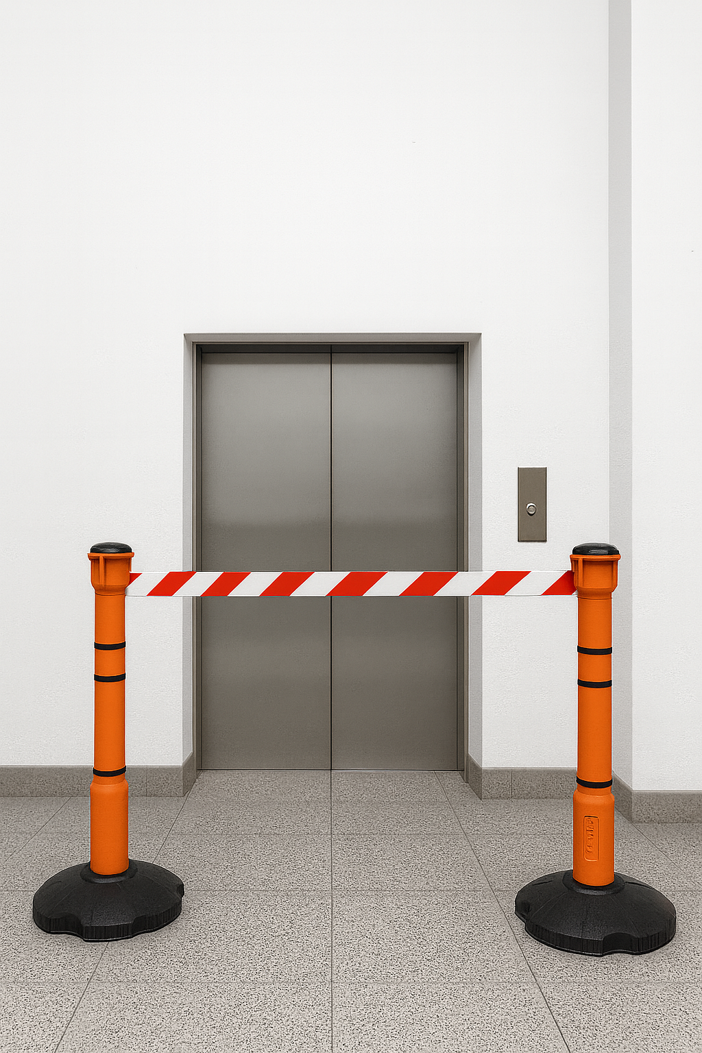 Blocka 9m Free-Standing Retractable Barrier Kit  1