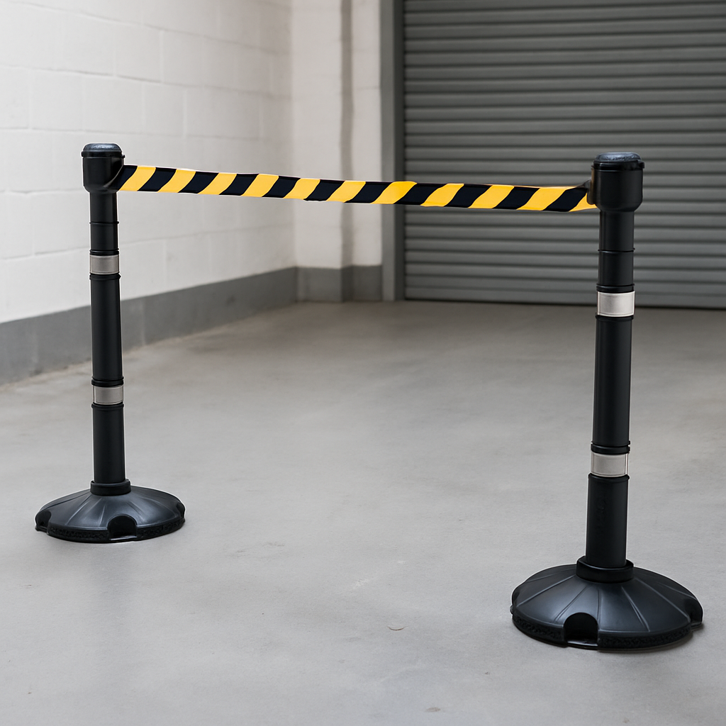Blocka 9m Free-Standing Retractable Barrier Kit 2