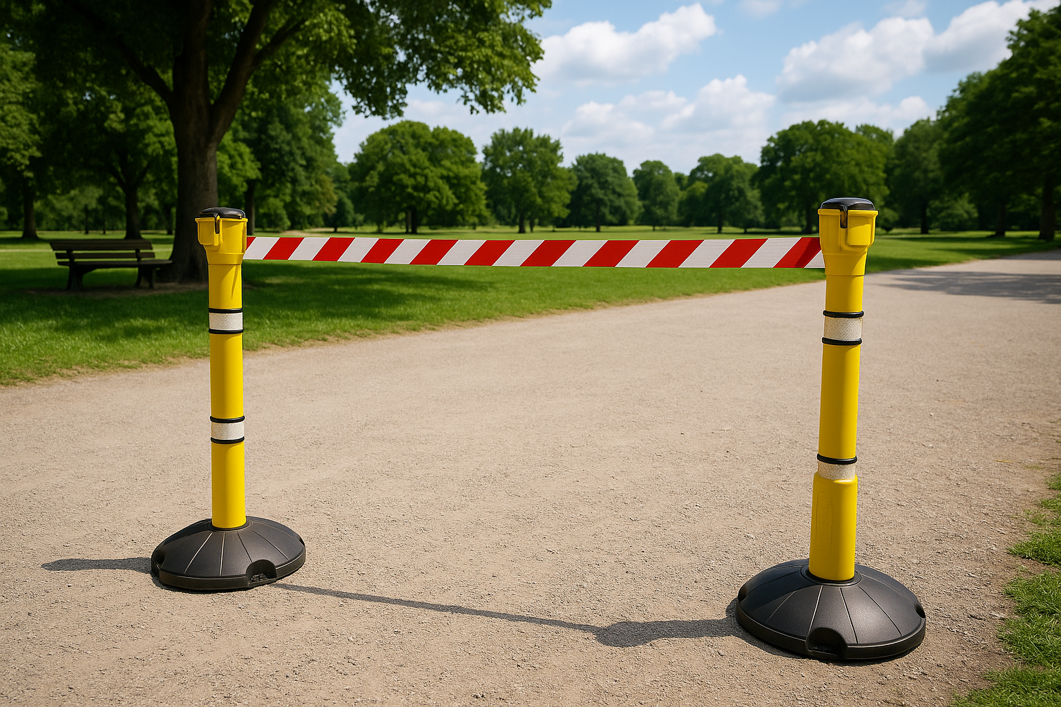 Blocka 9m Free-Standing Retractable Barrier Kit 3