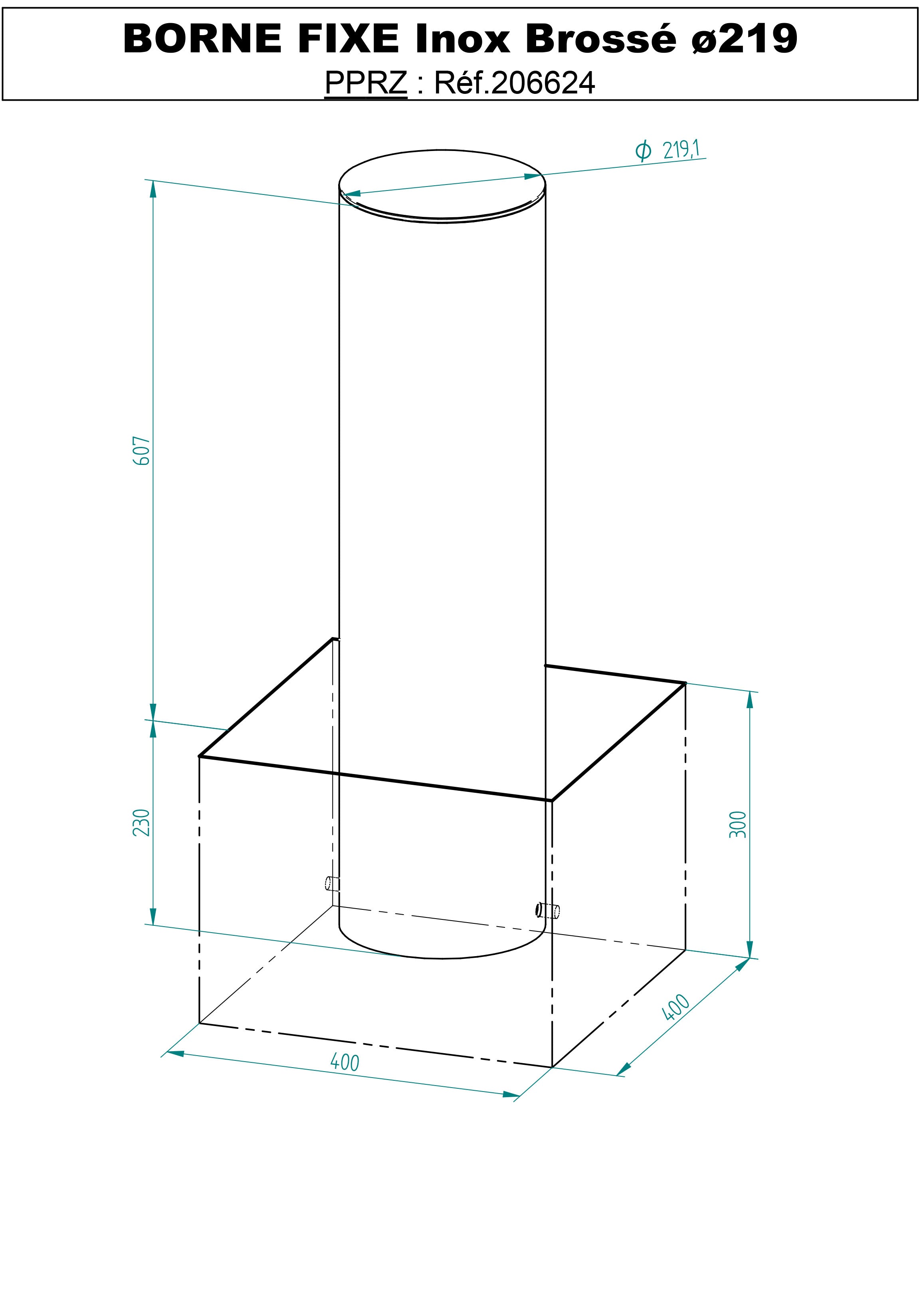 Stainless Steel Top Bollard Elegant Segregation for Pedestrian Areas