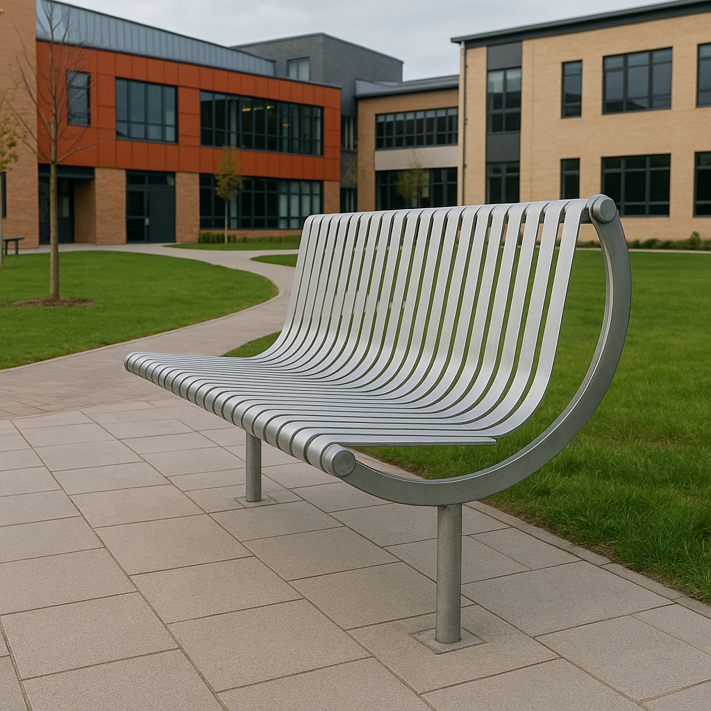 Duraforgix Steel Seat – 1750mm, Durable Public Seating for Schools, Parks & Centres 1