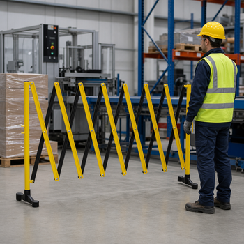 Expanding Barrier with Base 3m for Crowd Control