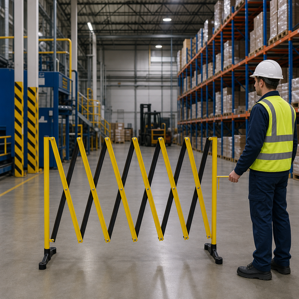 Expanding Barrier with Base 3m for Crowd Control
