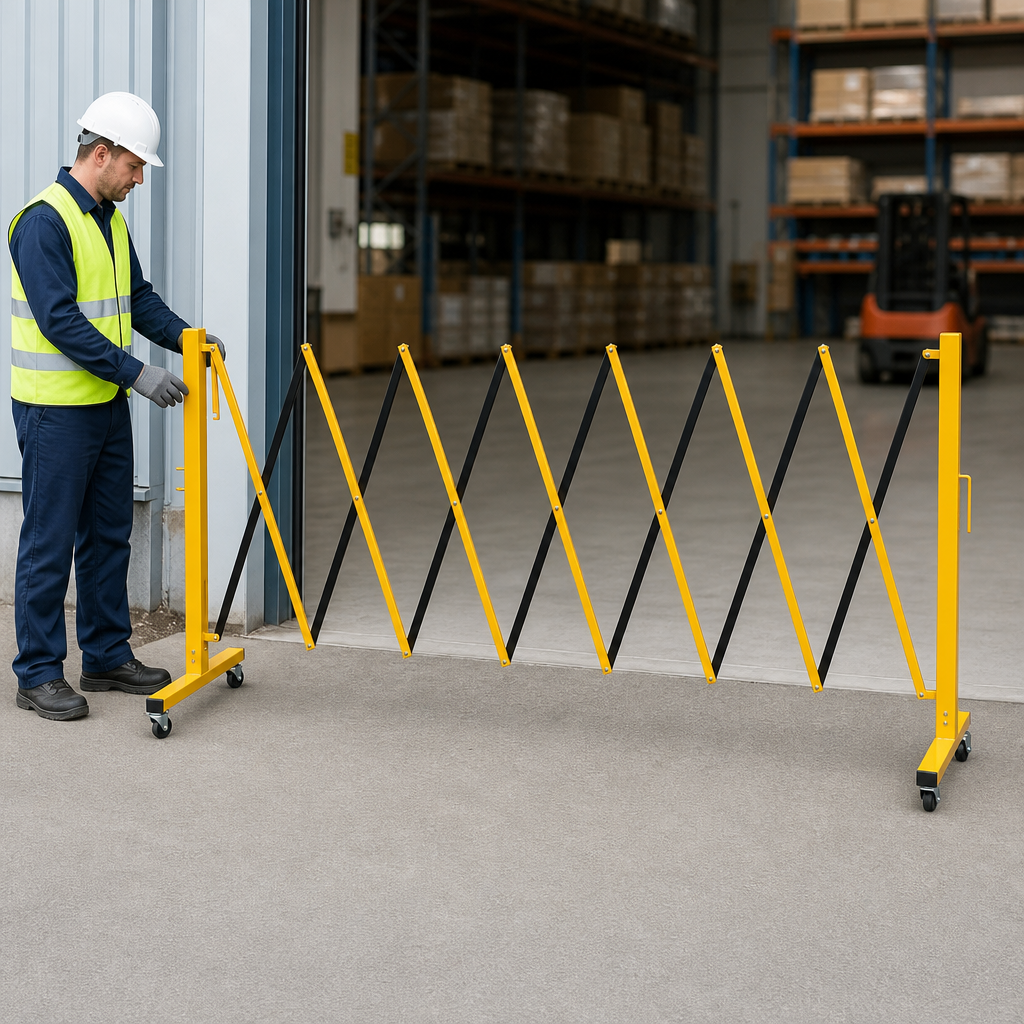 Expanding Gate on Wheels 3.6m for Crowd Control