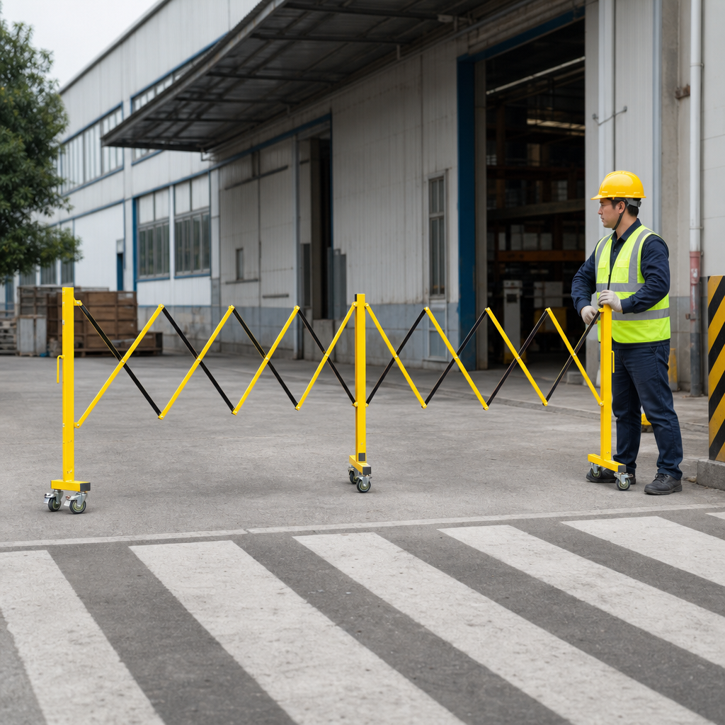 Expanding Gate on Wheels 4.9m for Crowd Control