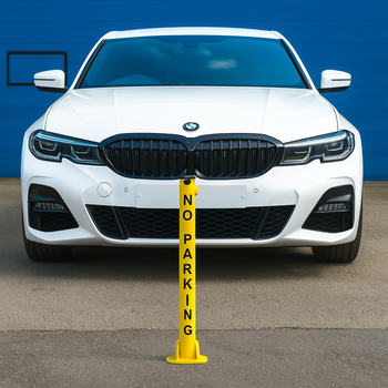 Fold Down Parking Post – Secure 'No Parking' Bollard for Driveways & Reserved Spaces