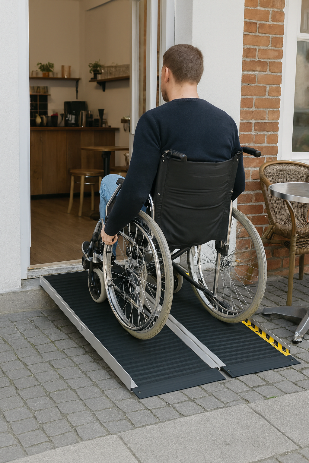   Foldable Anti-Slip Wheelchair Ramp 1