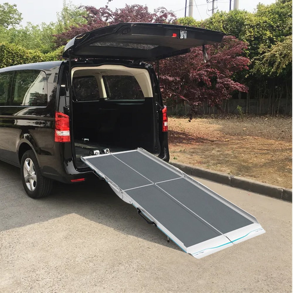 Heavy-Duty 6-9 ft Multi-Fold Vehicle Wheelchair Ramp 2