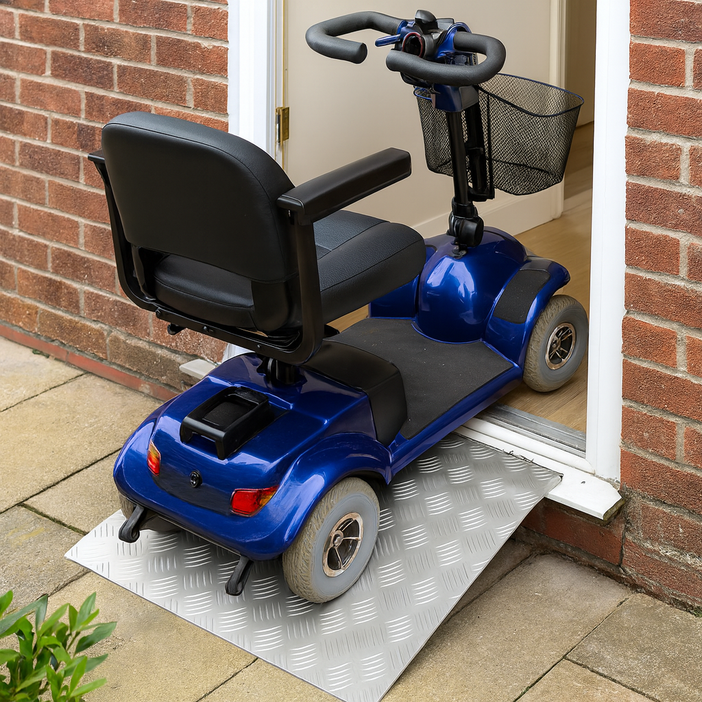 Heavy-Duty Aluminium Vehicle & Mobility Scooter Bridge Ramp 2