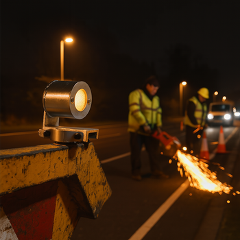 Heavy-Duty Battery-Powered Skip Light – High-Visibility Safety for Skips & Roadwork