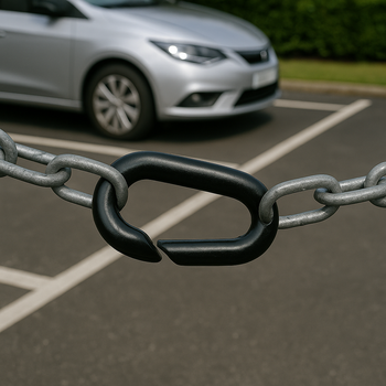 Heavy-Duty Galvanised Steel Connecting Links – 10 Pack | Secure Chain to Barrier/Post