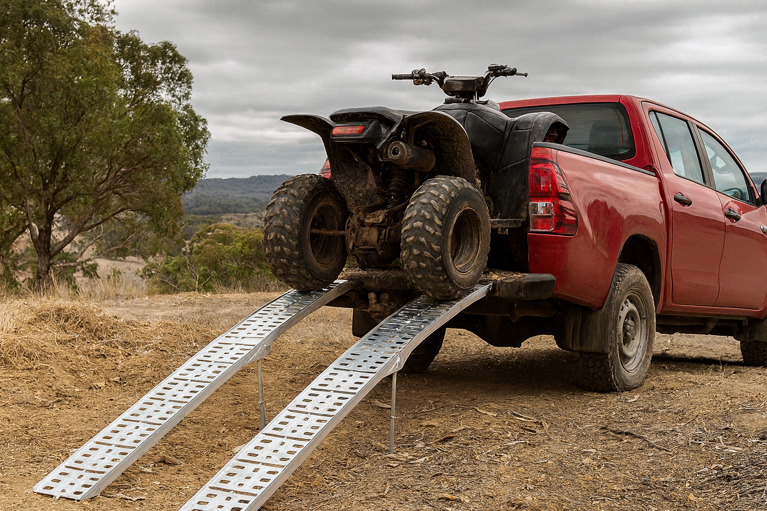 Heavy-Duty Motorcycle & ATV Loading Ramp  1
