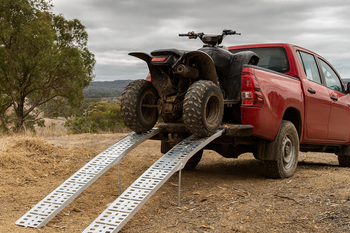 Heavy-Duty Motorcycle & ATV Loading Ramp – 2.20m × 0.23m | Non-Slip, Durable Design for Trail, Garage & Transport