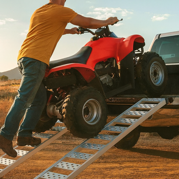 Heavy-Duty “The Aussie” ATV Loading Ramp – 2290mm x 330mm | Stable, Non-Slip, Portable Ramp for ATVs, Dirt Bikes & Off-Road Vehicles