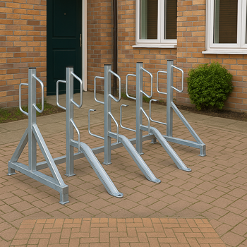 Heavy Duty Double Sided Cycle Rack – Type A | Secure, Space-Saving Bike Storage for Up to 16 Bikes
