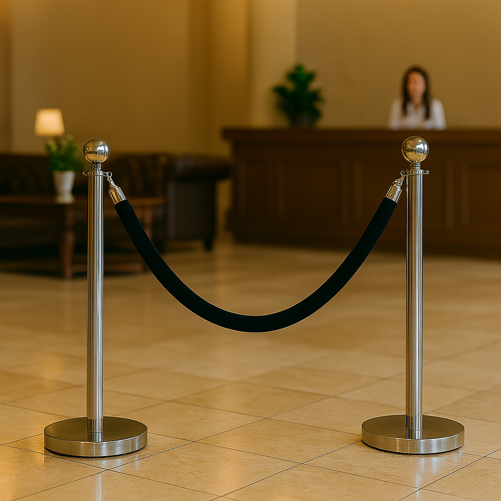 Here’s a high-converting and SEO-optimized version of the product title and description for the Queue Control Velvet Rope Barrier 3