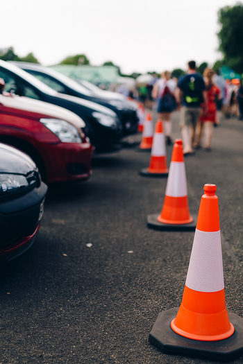 Highwayman 2-Part Motorway Traffic Cone – UK-Made, Recycled Base & Reflective Sleeve