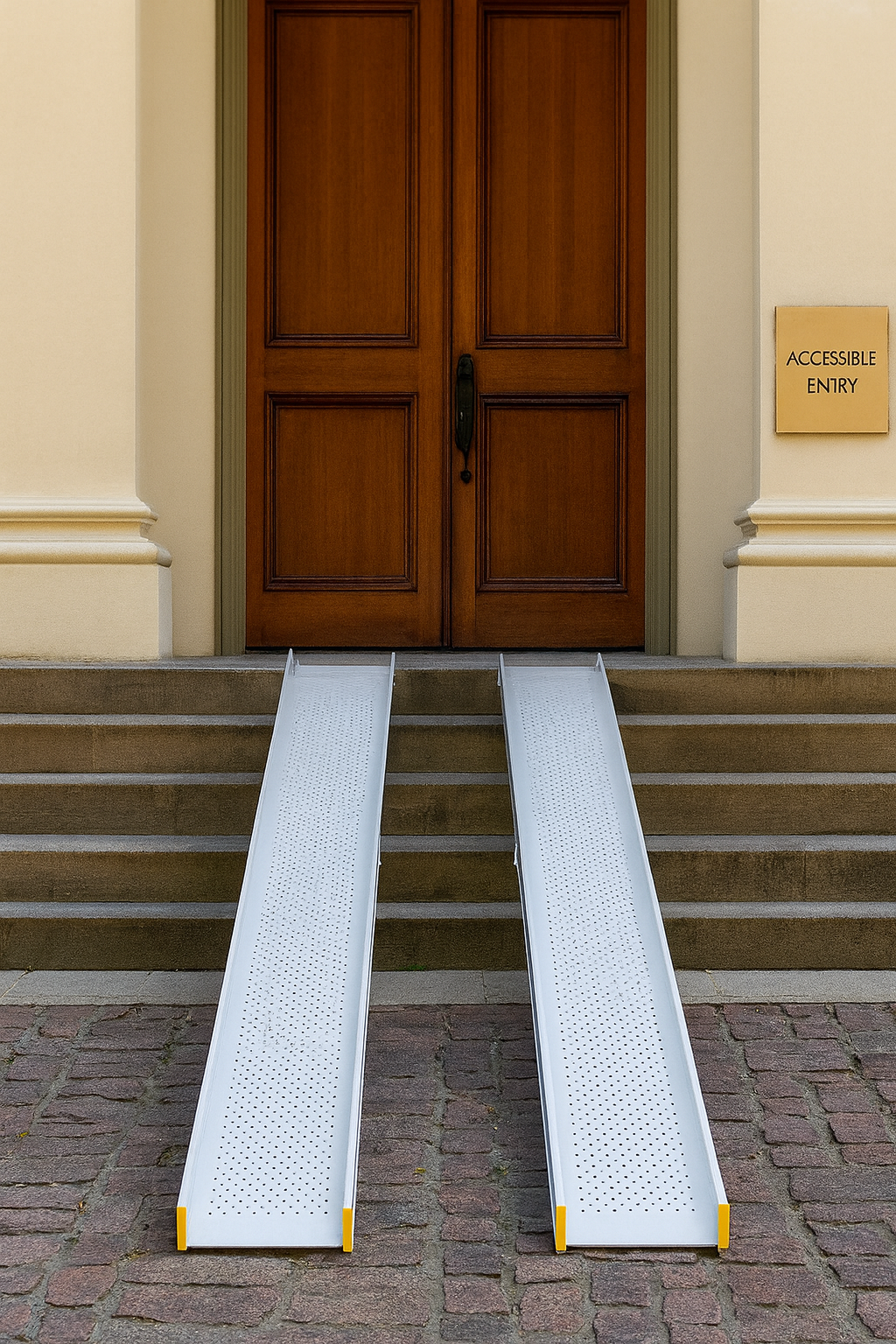 Hinged Telescopic Wheelchair Ramp 2