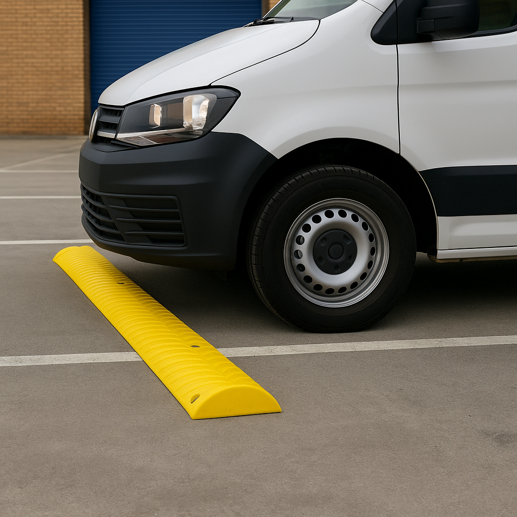 High-Visibility Plastic Rumble Strip for Road Safety – Pre-Drilled with Fixings Included