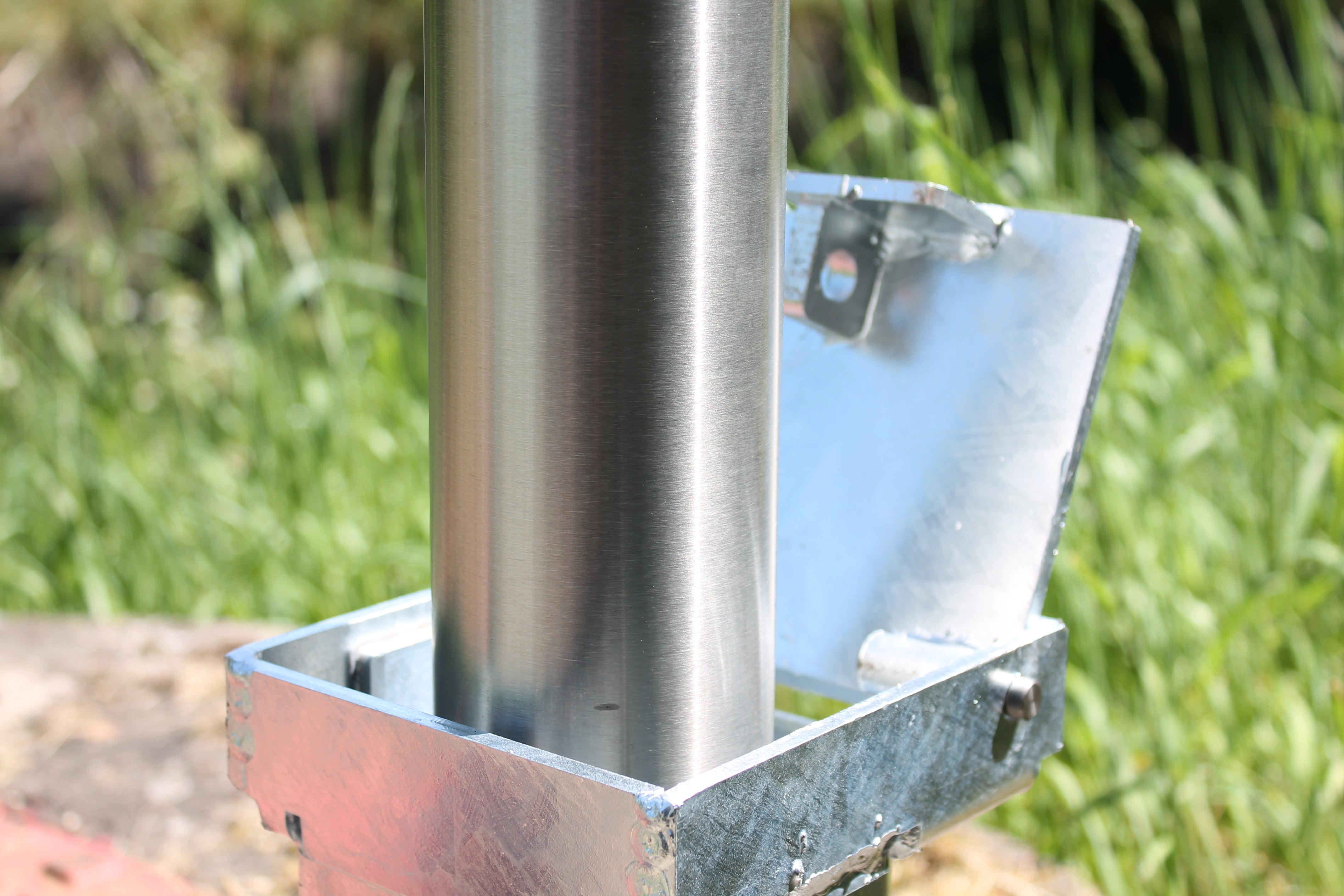 60mm - 204mm Removable Stainless Steel Bollard 1000mm Above Ground