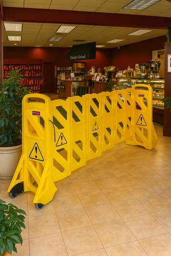 Instant Expandable Safety Barrier – Lightweight & Mobile