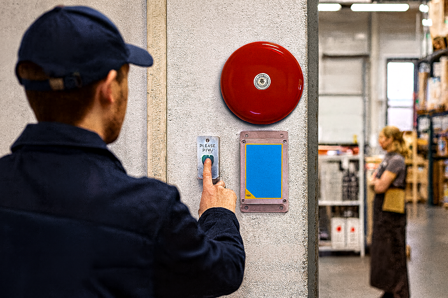 Long-Range 900 m Industrial Wireless Warehouse Doorbell Kit 2