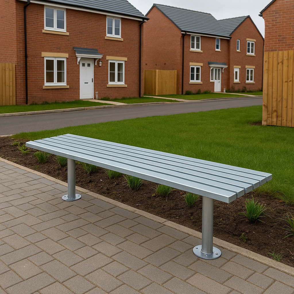 Metrosiq 1800mm Urban Steel Bench 3