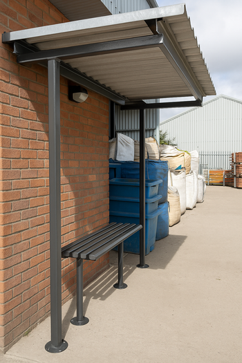 Metrosiq Wall-Mounted Perch Bench – 1000mm Steel Seating Solution for Public & Commercial Use