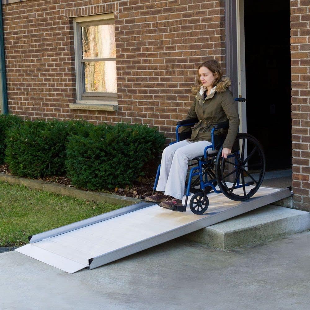 Portable Adjustable Aluminum Wheelchair Ramp 1